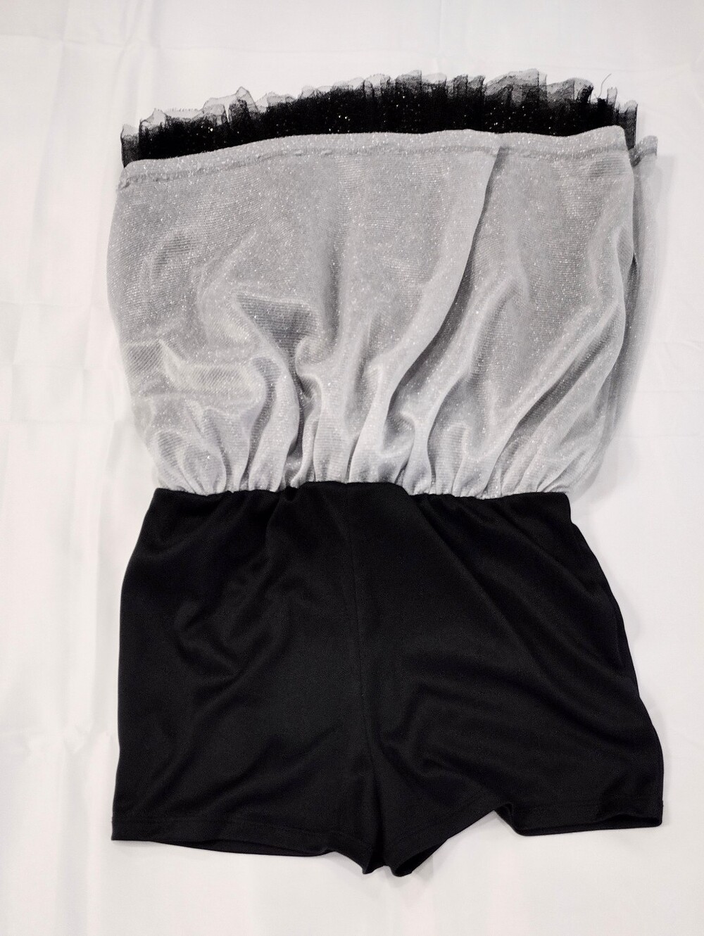 Amy Byers 10-12 Little Girls Black Glitter Tulle Skirt - Sparkle Evening Skirt - Picture 5 of 12